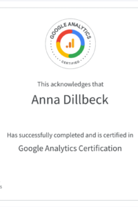 AnnaDillbeckGoogleAnalyticsCertification (1)